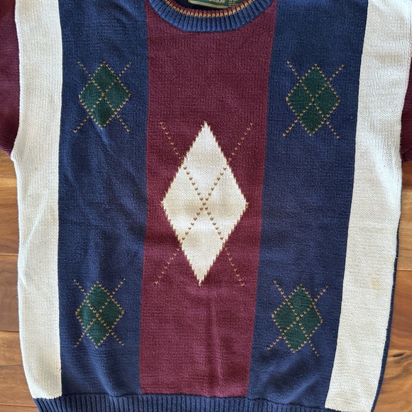 Croft & Borrow Vintage Vertical Stripe Sweater size XL - Picture 2 of 4